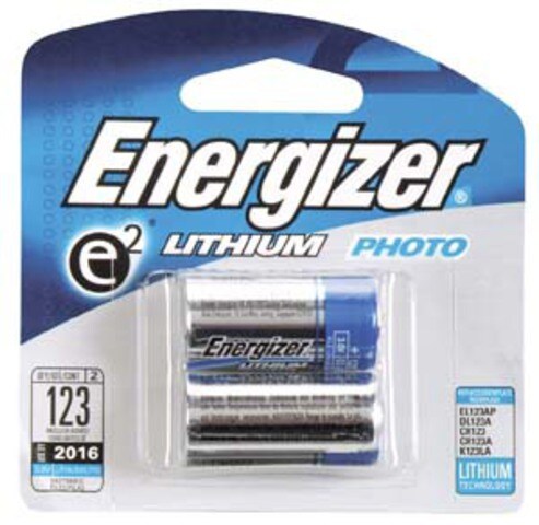 Energizer EL123APB2 3 Volt Lithium Photo Battery 2 Pack