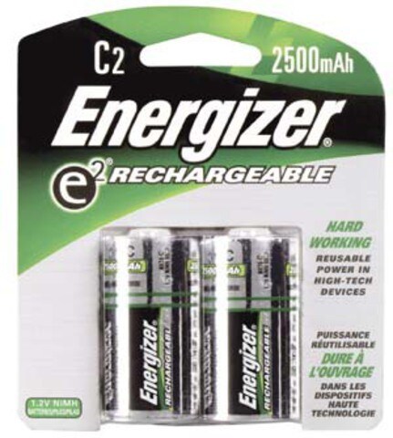 Energizer NH35BP 2 Rechargeable NiMH C Battery 2 Pack
