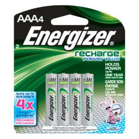 Energizer NH12BP 4 Rechargeable NiMH AAA Battery 4 Pack