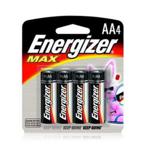Energizer MAX AA Alkaline Battery 4 Pack