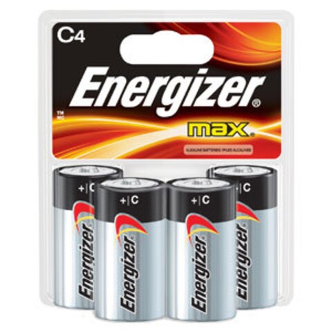 Energizer Max C Alkaline Battery 4 Pack