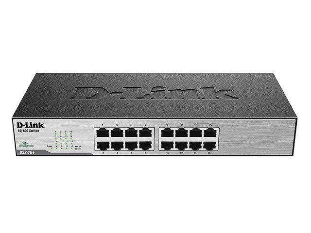 D Link DSS 16 16 Port 10 100 Desktop Rackmount Switch