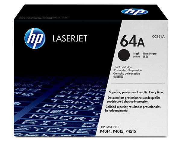HP 64A CC364A Black Original LaserJet Toner Cartridge