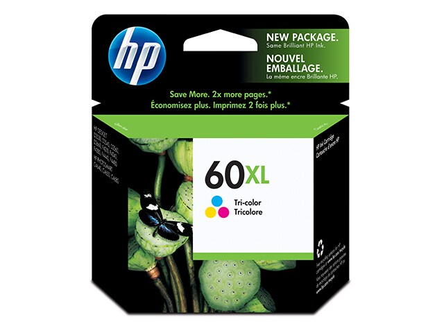 HP 60XL Tri color High Yield Original Ink Cartridge CC644WN