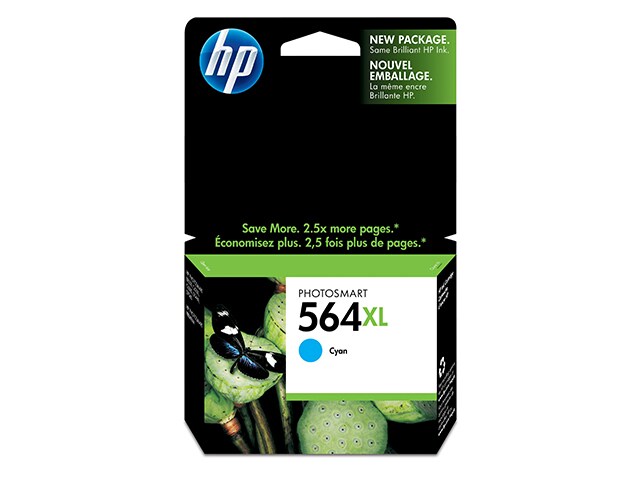 HP 564XL Cyan High Yield Original Ink Cartridge CB323WN