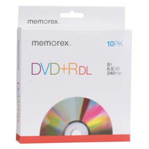 Memorex DVD R Double Layer 10 Pack