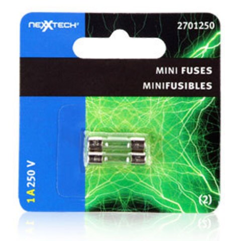 Nexxtech 5mm X 20mm Fast Acting Glass Fuses 1 Amp