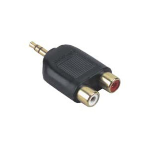 Nexxtech Two Phono Plugs to 3.5mm 1 8 quot; Phone Stereo Jack