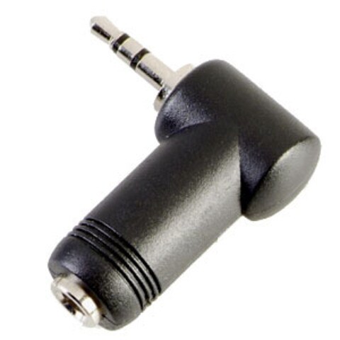 Nexxtech Right Angled 3.5mm 1 8 quot; Stereo Jack to 2.5mm 3 32 quot; Stereo Phone Plug