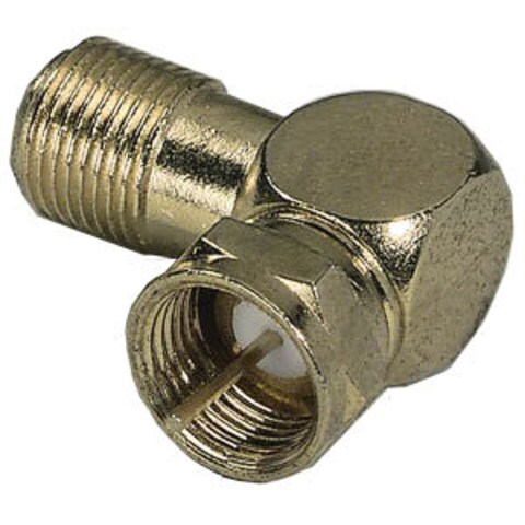 Nexxtech Gold Plated Right Angle Female to Male Adapter