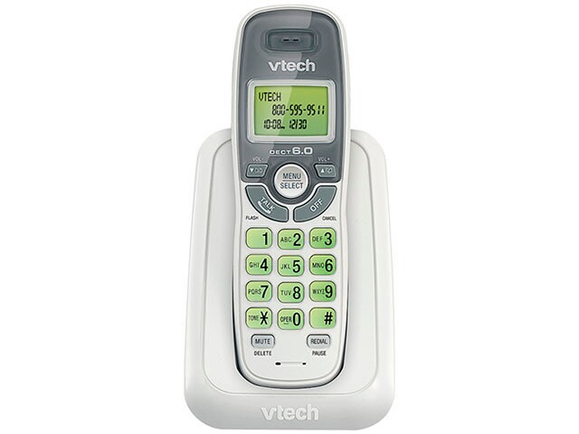VTech CS6114 DECT 6.0 Cordless Phone White