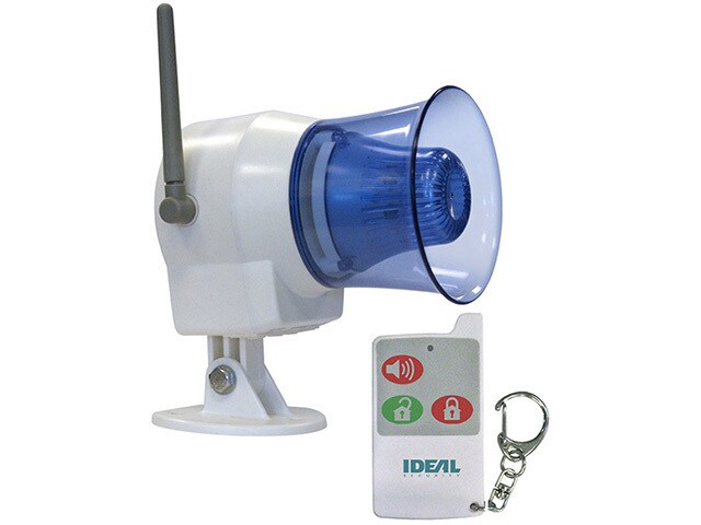 Ideal Security Wireless Indoor Outdoor Siren Remote Control