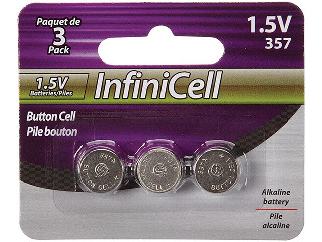 InfiniCell 357 Button Cell Battery 3 Pack