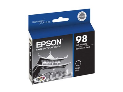 Epson T098120-S, 98 Claria Hi-Definition Ink Cartridge - Black