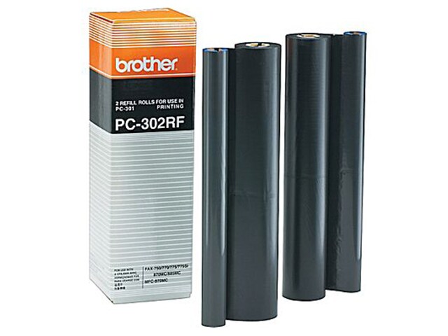 Brother PC302RF Fax Refill Ribbon Rolls 250 Plus 2 Pack Refill Rolls for PC301 Print Cart