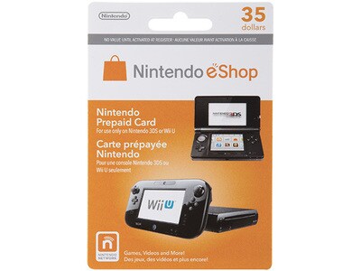 Carte pour la boutique en ligne de Nintendo pour Nintendo Wii U et 3DS - 35 $
