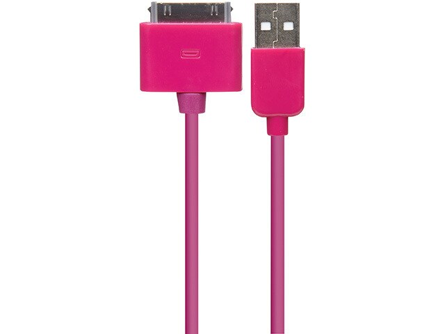 Nexxtech 1.2m 4 30 Pin Connector Sync Cable for Apple Devices Pink