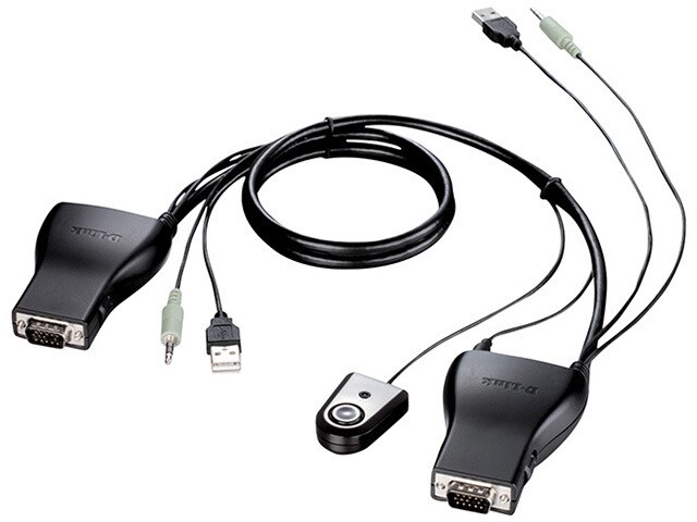 D Link KVM 222 2 port KVM Switch with Audio Support