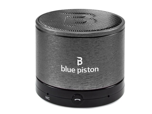 Logiix LGX 10572 Blue Piston Wireless Bluetooth Speaker Gunmetal