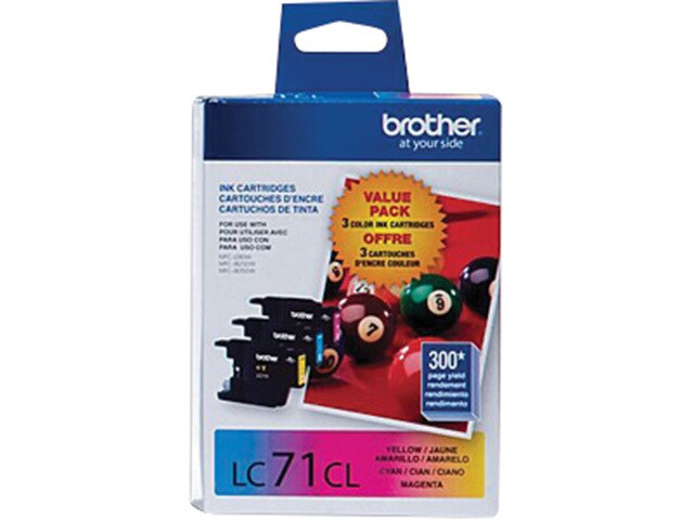 Brother LC71 Standard Ink 3 Pack