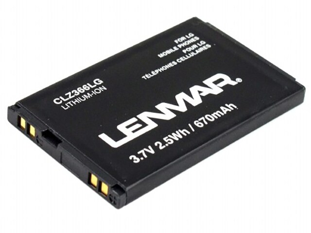 Lenmar CLZ366LG Replacement Battery for LG Aloha LX140 Mobile Phones