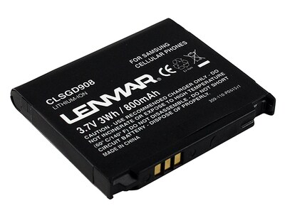 Lenmar CLSGD908 Replacement Battery for Samsung SGH-D900 Series Cellular Phones