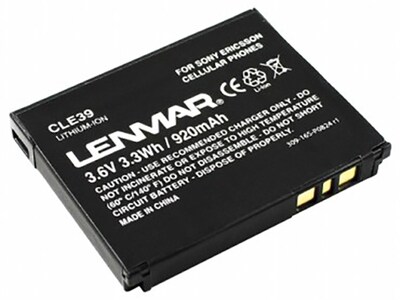 Lenmar CLE39 Replacement Battery for Sony Ericsson W380 Series Cellular Phones