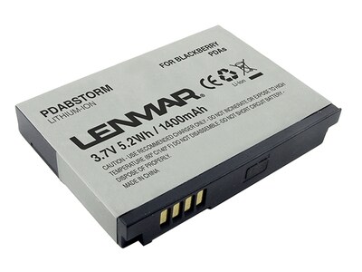 Pile de rechange Lenmar PDABSTORM pour assistants numériques personnels BlackBerry Storm, Curve 8900, et 9530