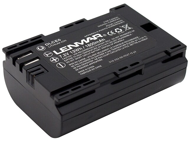 Lenmar DLCE6 Replacement Battery for Canon LP E6