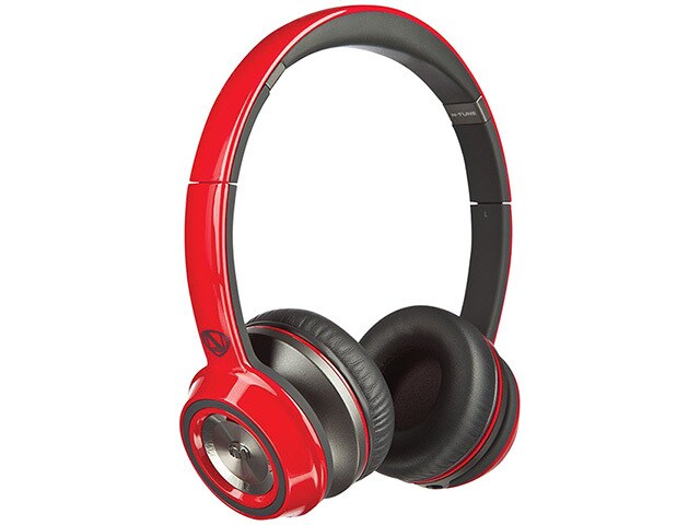 Monster NCredible NTune 128506 00 High Performance On Ear Headphones with ControlTalk Candy Red