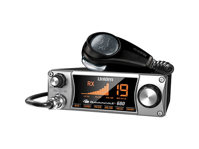 Uniden Bearcat 680 CB Radio with Ergonomic Pistol Grip Mic