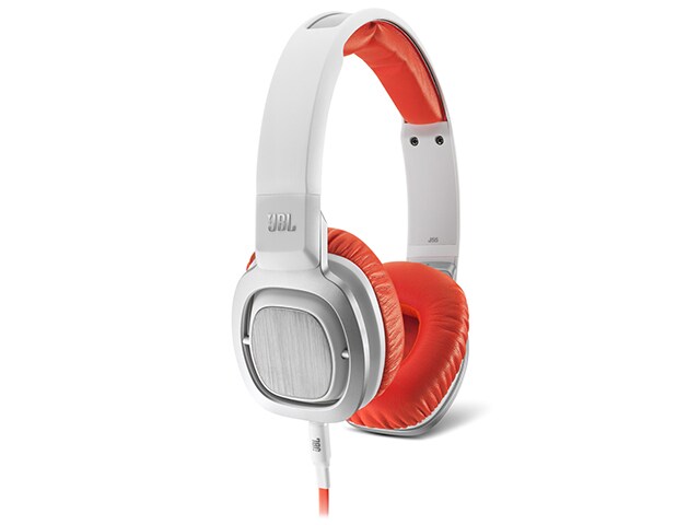 JBL J55I On Ear Headphones with Microphone White Orange