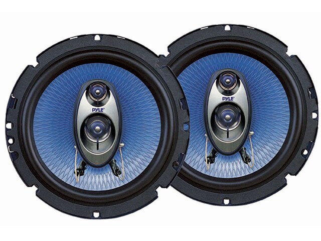 Pyle Car Audio PL63BL 6.5 360W with 3 Way Speakers Pair Black