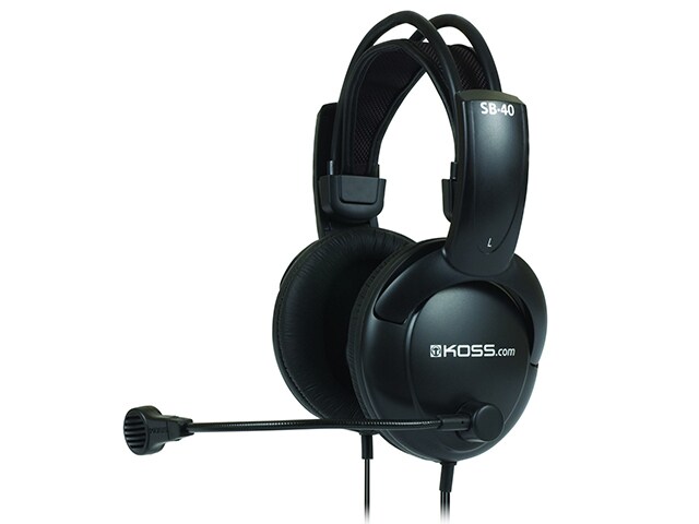 Koss Full Size Communication Headset Black