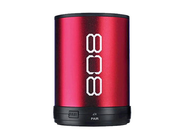 808 Audio SP808RD Bluetooth Portable Speaker Red