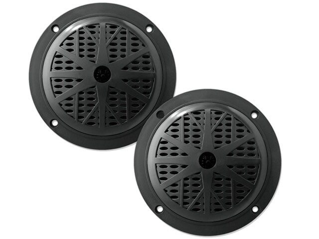 Pyle PLMR41B Marine Audio 4 quot; with Dual Cone Waterproof Stereo Speaker System Pair Black