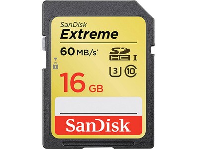 SanDisk Extreme 16GB UHS-1 SDHC Card