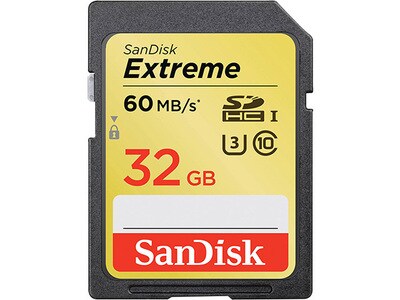 SanDisk Extreme 32GB UHS-1 SDHC Card