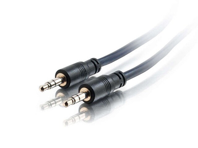 C2G 40518 15.2m 50ft Plenum Rated 3.5mm Stereo Audio Cable with Low Profile Connectors