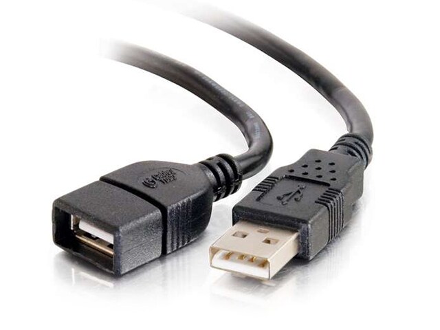 C2G 52107 2m 6.5 USB 2.0 A Male to A Female Extension Cable Black 6.6ft