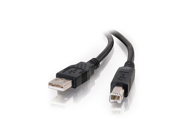 C2G 28101 1M USB 2.0 A Male to B Male Cable Black 3.3FT