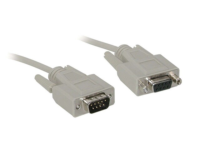 C2G 02711 1.8m 6 DB9 M F Serial RS232 Extension Cable Beige