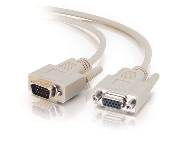 C2G 02717 1.8m 6 Economy HD15 SVGA M F Monitor Extension Cable