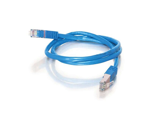 C2G 27251 2.1m 7 Cat5e Molded Shielded STP Network Patch Cable Blue