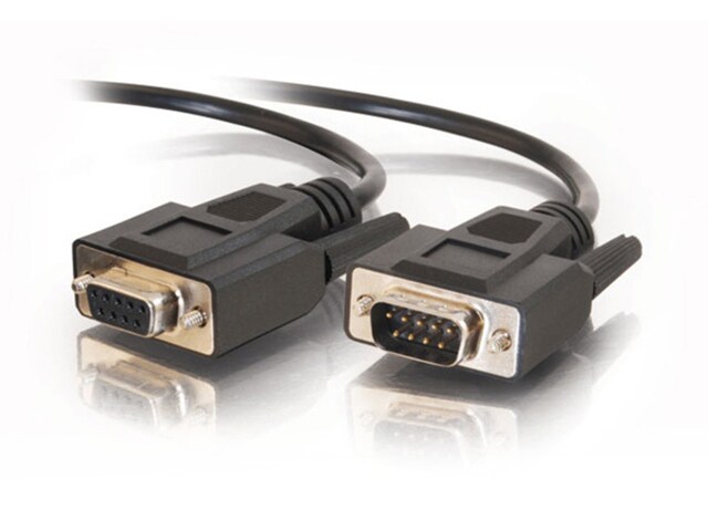 C2G 52033 7.6m 25 DB9 M F Extension Cable Black