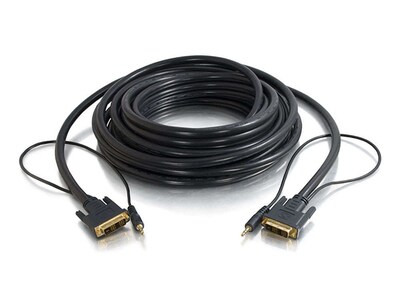 C2G 41240 1.8m (6') DVI - D+3.5mm CL2 M/M Cable