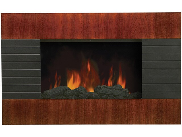 Modern Homes 67500 Wall Mount Fireplace with Real Log Fuel Effect