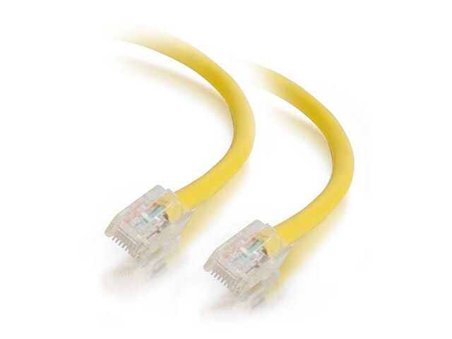 C2G 24669 60cm 2 Cat5e Non Booted Unshielded UTP Network Patch Cable Yellow