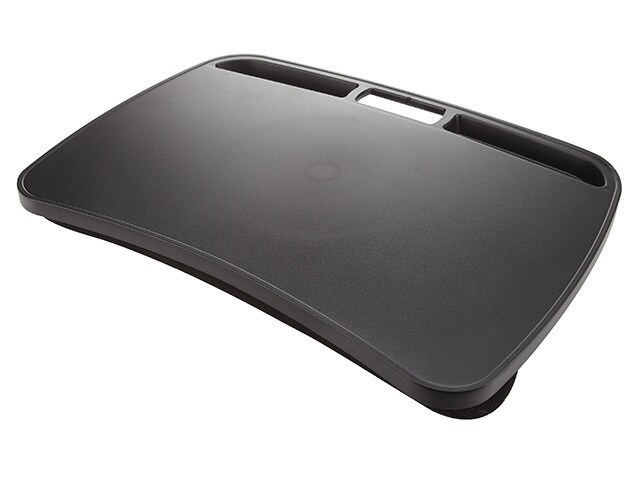 Nexxtech Portable Laptop Desk with Integrated Handle and Microbead Filled Lap Pads Black