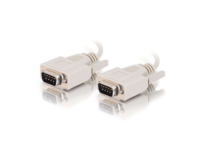 C2G 02697 1.8m 6 DB9 M M Serial RS232 Cable Beige